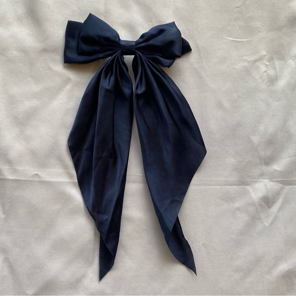 Chiffon Bow Hair Clip Classic Colors - Picture 7 of 12
